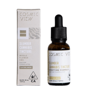 Cosmic New Slumber THC-Rich Tincture – Vape and Chews
