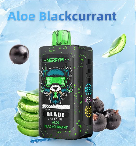 Merry Mi Blade Jednorazowy e-papieros 30000 Buchów o smaku Aloe Blackcurrant