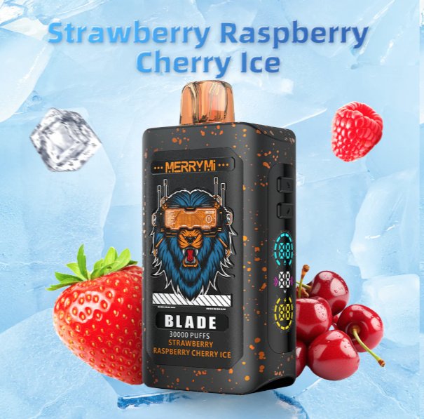 Merry Mi Blade Jednorazowy e-papieros 30000 Buchów o smaku Strawberry Raspberry Cherry Ice
