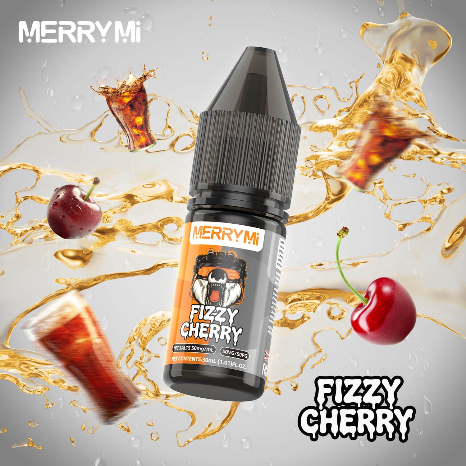 Fizzy CherryMERRYMI Salts 30ml Liquids - Nicotine Salts 5%