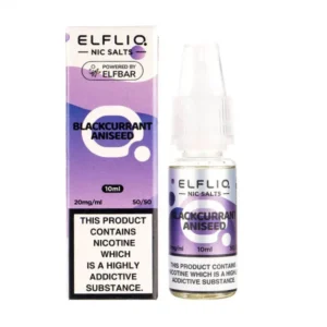 Blackcurrant Aniseed Nic Salt E-Liquid by Elf Bar Elfliq