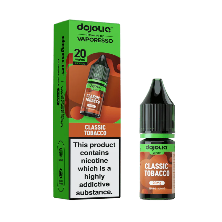 Classic Tobacco Nic Salt E-Liquid by Vaporesso Dojo Liq 10ml
