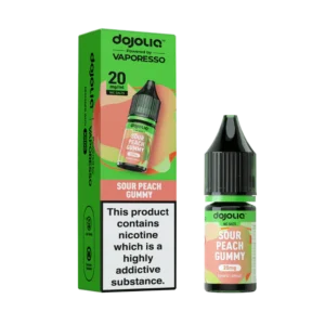 Sour Peach Gummy Nic Salt E-Liquid by Vaporesso Dojo Liq 10ml