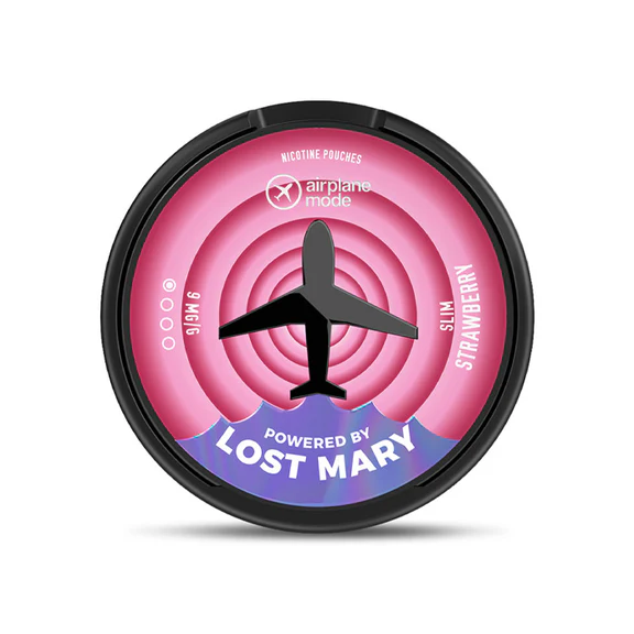 Strawberry Airplane Mode Lost Mary Nicotine Pouches