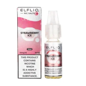 Strawberry Ice Nic Salt E-Liquid by Elf Bar Elfliq