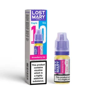 Strawberry Ice Nic Salt E-Liquid by Lost Mary 10ml