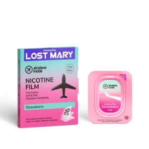 Strawberry Nicotine Film Airplane Mode Lost Mary Nicotine Strips