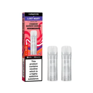 Strawberry Raspberry Cherry Ice Hawcos Lost Mary Crystal Pro Pods